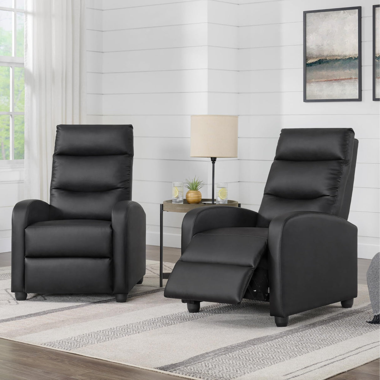 Recliner Chair for Adults Push Back Armchair Home Theater Seating