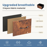 Elevon Dresser for Bedroom with 4 Drawers, Storage Drawers, Skinny Fabric Storage Tower, Tower Organizer Unit, Chest of Drawers with Wooden Top for Closet, Living Room, Entryway