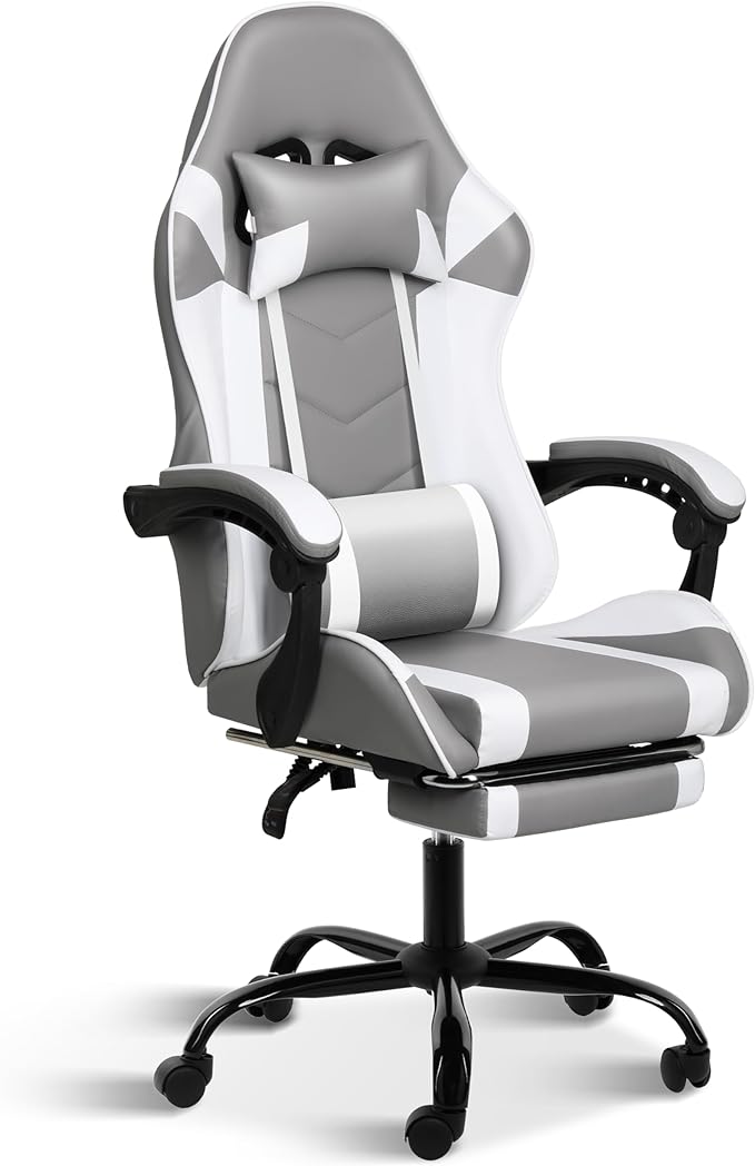 Gaming Chair, Backrest and Seat Height Adjustable Swivel Recliner Racing Office Computer Ergonomic Video Game Chair