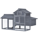 Chicken Coop Folding Chicken House, Hen Coop Poultry Cage for 4-6 Chickens