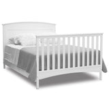 Archer Solid Panel 4-in-1 Convertible Baby Crib - Greenguard Gold Certified, Bianca