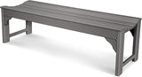 Traditional Garden 60-Inch Backless Bench, Sand