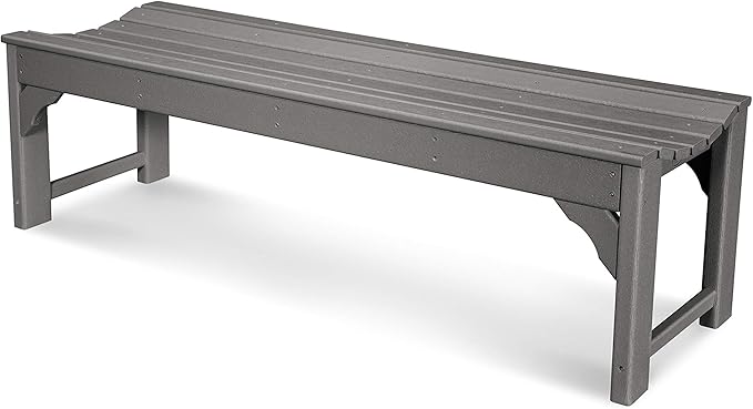 Traditional Garden 60-Inch Backless Bench, Sand
