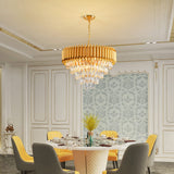 Modern Crystal Chandelier 12 Lights Gold Chandeliers for Dining Room Chandeliers Crystal Living Room