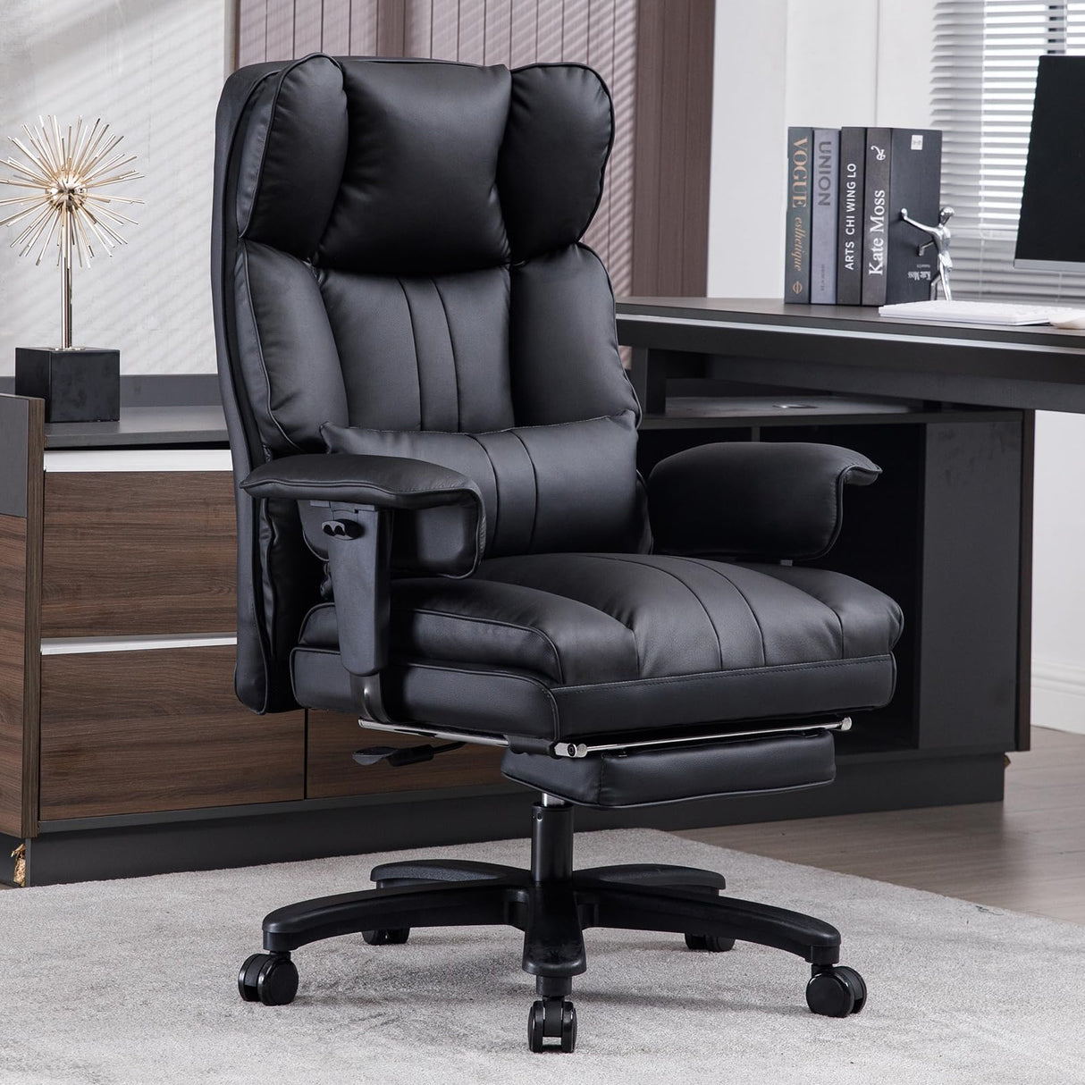 Ergonomic Office Chair with footrest, Office Chair for Heavy 500 lbs