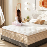 Queen Mattress, 14 Inch Hybrid Queen Size Mattress in a Box, Firm Queen Mattress