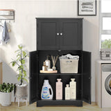 Bathroom Cabinet, Storage Cabinet with Adjustable Shelves, Bathroom Floor Cabinet