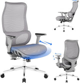 Office Chair with Footrest, Ergonomic Office Executive Chair with Adjustable Seat