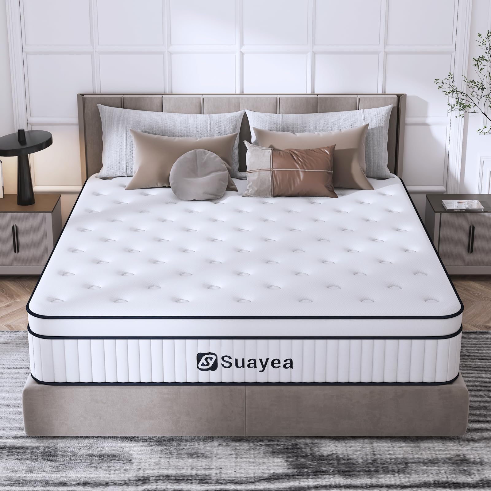 King Size Mattress 12 Inch, King Mattress in a Box, Pocket Spring and Soft Foam