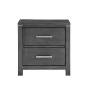 Tal 27 Inch Nightstand, 2 Drawers Handles