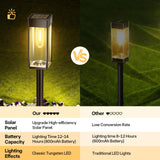 Solar Pathway Lights for Outside, 4 Pack Solar Garden Lights Outdoor