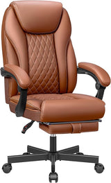 Office Chair Big and Tall Home Office Chair, High Back Ergonomic Leather Chair