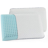 Gel Memory Foam Pillow - Queen Size - 2-Pack - Medium Plush Feel - Neck & Shoulder Support