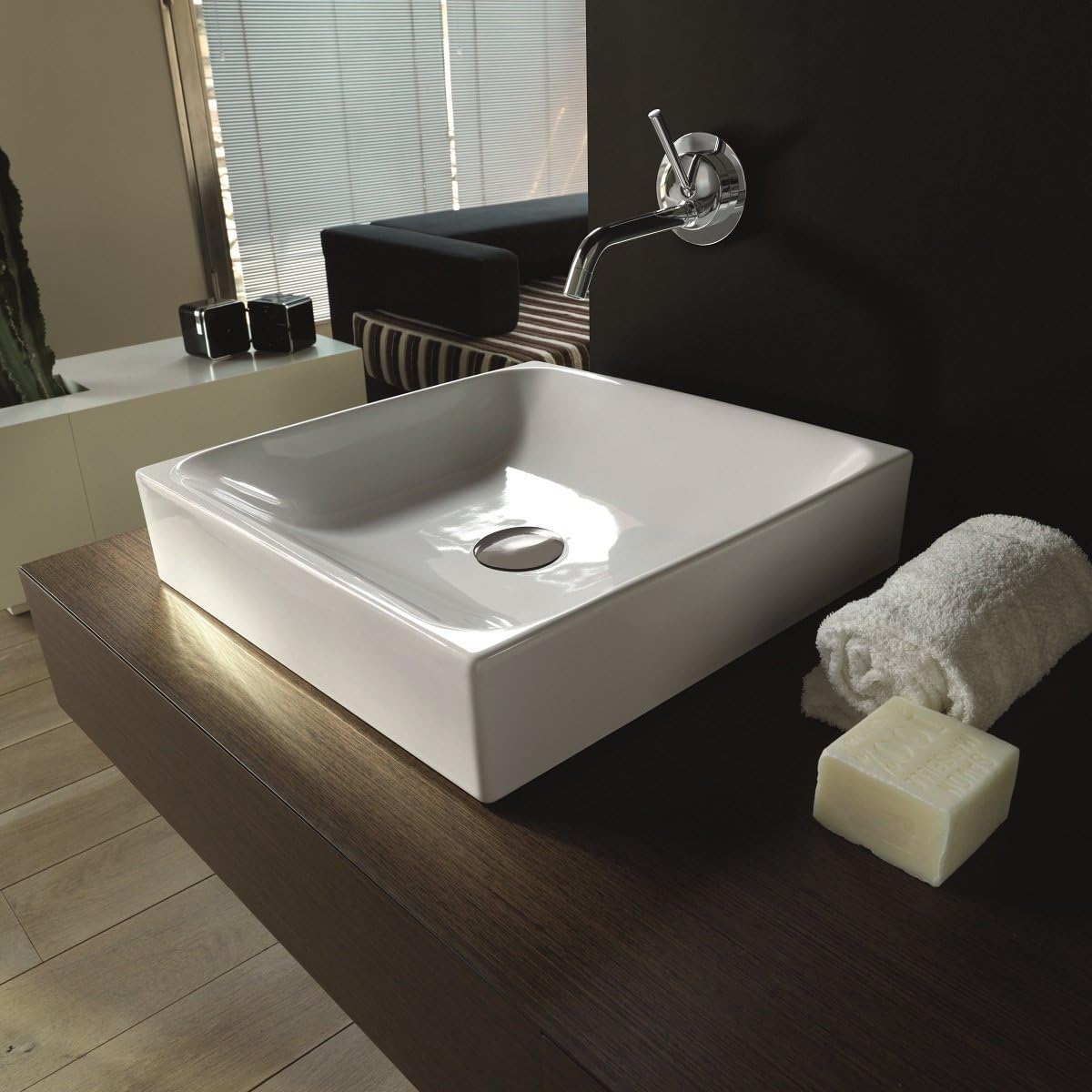 Cento 3544 Counter Top Ceramic Sink 17.7" x 17.7"