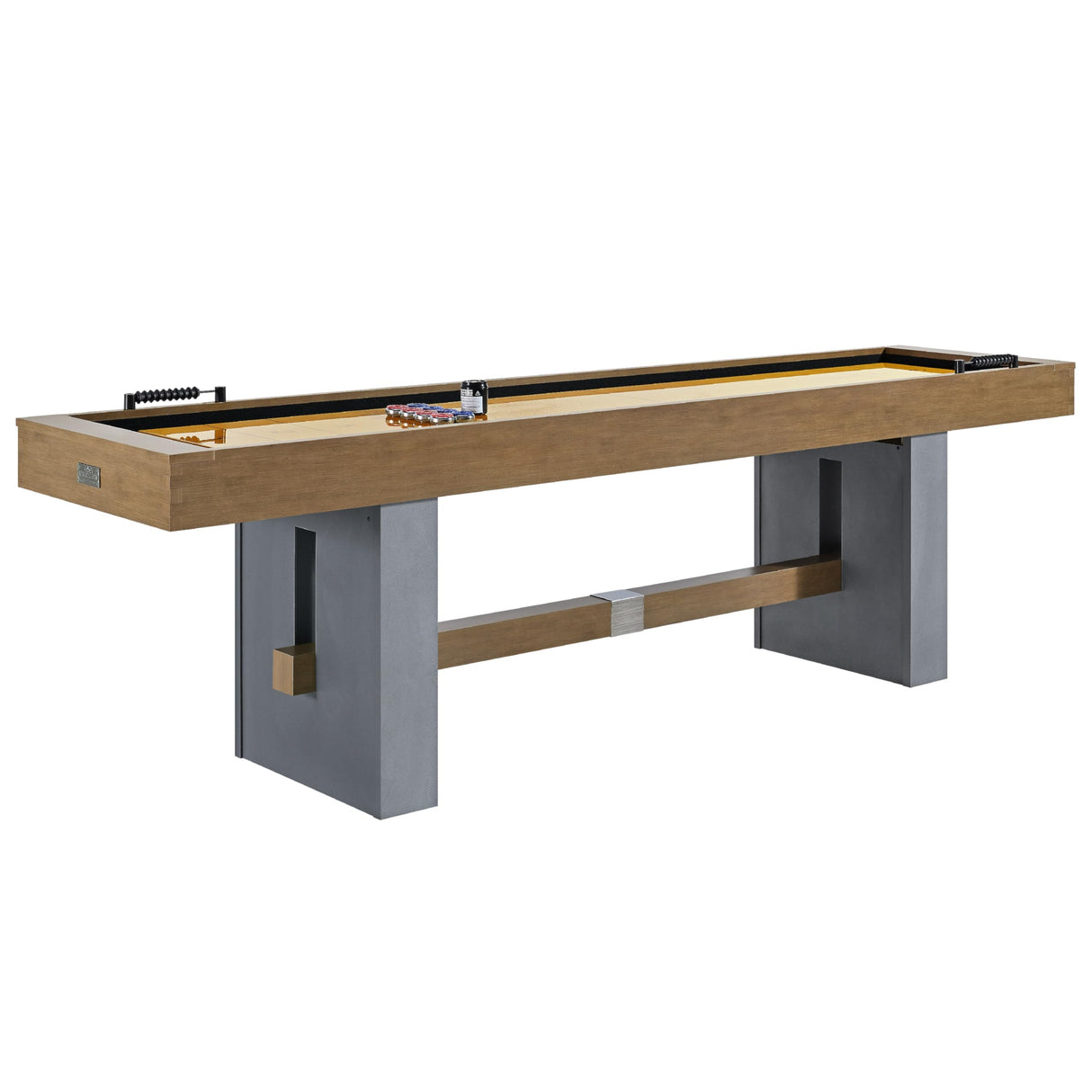 9' Urban Shuffleboard Table with Scratch-Resistant Playfield and 8 Puck Set