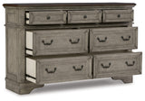 Signature Design by Ashley Londenbay Classic Farmhouse 7 Drawer Dresser, Brown & Gray