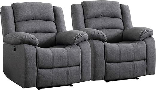 Classic Power Recliner Chair, Oversized Electric Overstuffed Chair