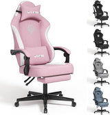 Gaming Chairs for Adults with Footrest-Computer Ergonomic Video Game