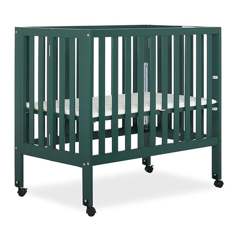 Jett Non-Full Size Folding Convertible Crib, Lightweight Portable Crib, Three Adjustable