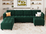 Modular Sectional Sofa Couch, 6 Seats Sectional Sleeper Sofa