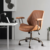 Mid-Century Modern Office Chair,Rolling Swivel Height Adjustable Ergonomic chair