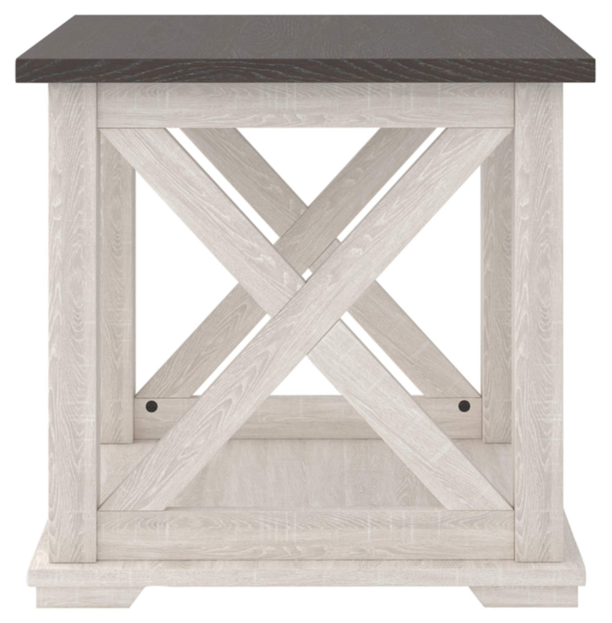 Dorrinson Square Modern Farmhouse End Table, 23"D x 23"W x 22"H