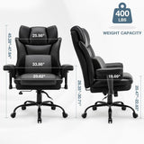 PU Leather Executive Chair High Back Office Chair Swivel Computer Task Chair