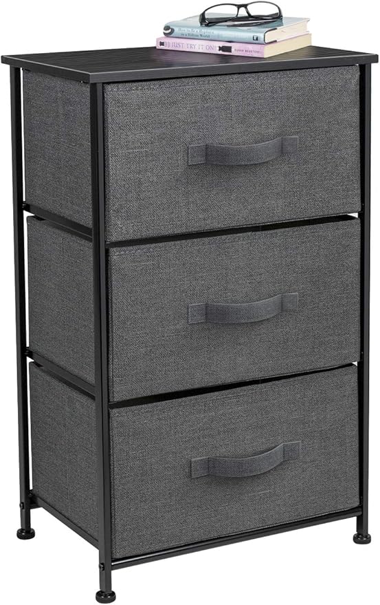 Nightstand with 2 Drawers - Bedside Furniture End Table Night Stand