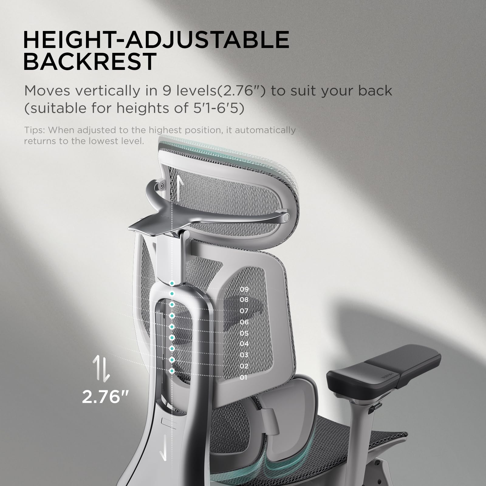 E3 Pro Ergonomic Office Chair - Big & Tall with 3-Zone Lumbar Support