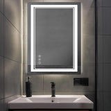 20x28 LED Bathroom Mirror - Anti-Fog Dimmable Backlit Vanity Mirror