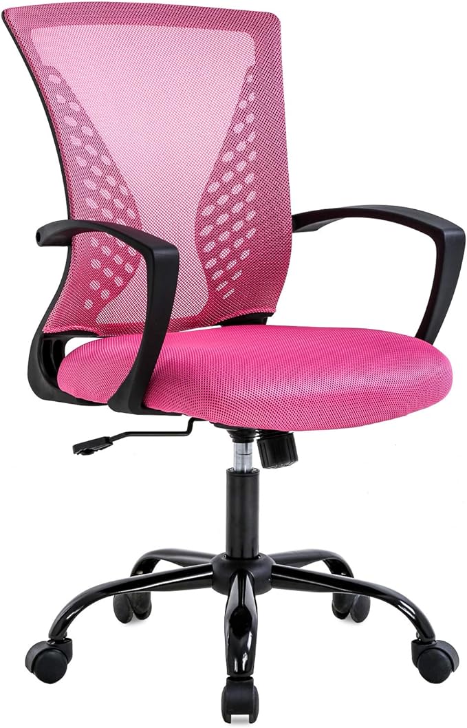 Office Chair Desk Chair Computer Chair with Lumbar Support Armrest Mid Back Rolling