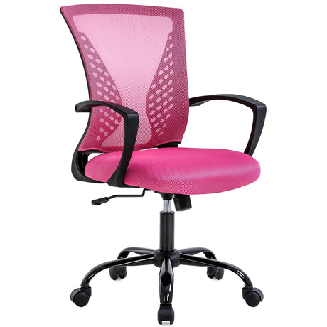 Office Chair Desk Chair Computer Chair with Lumbar Support Armrest Mid Back Rolling