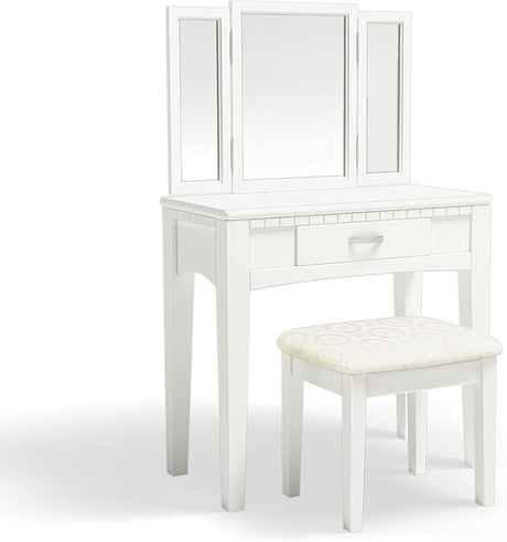 Doris 2-Piece Vanity and Stool Set, Espresso