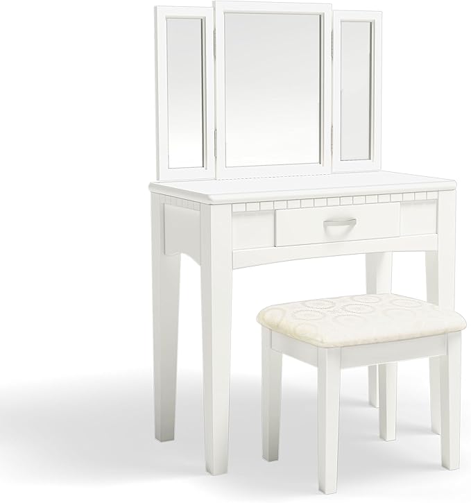 Doris 2-Piece Vanity and Stool Set, Espresso