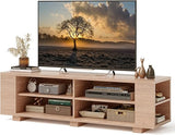 Wood TV Stand for TVs up to 65 Inch Flat Screen, Modern Entertainment Center