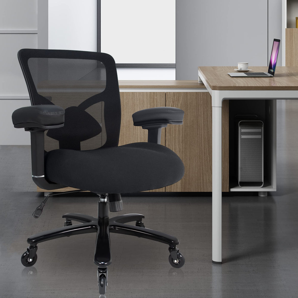 Office Chair 500lbs - Ergonomic Mesh Desk Chair, Heavy Duty Computer Chair-Wide