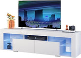 63 Inch TV Stand, LED Entertainment Center for 60 to 70 Inch TV, Modern TV Console