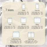 6 PC King Sheet Set, Breathable Luxury Bed Sheets, Deep Pockets 18" Wrinkle Free Cooling Bed