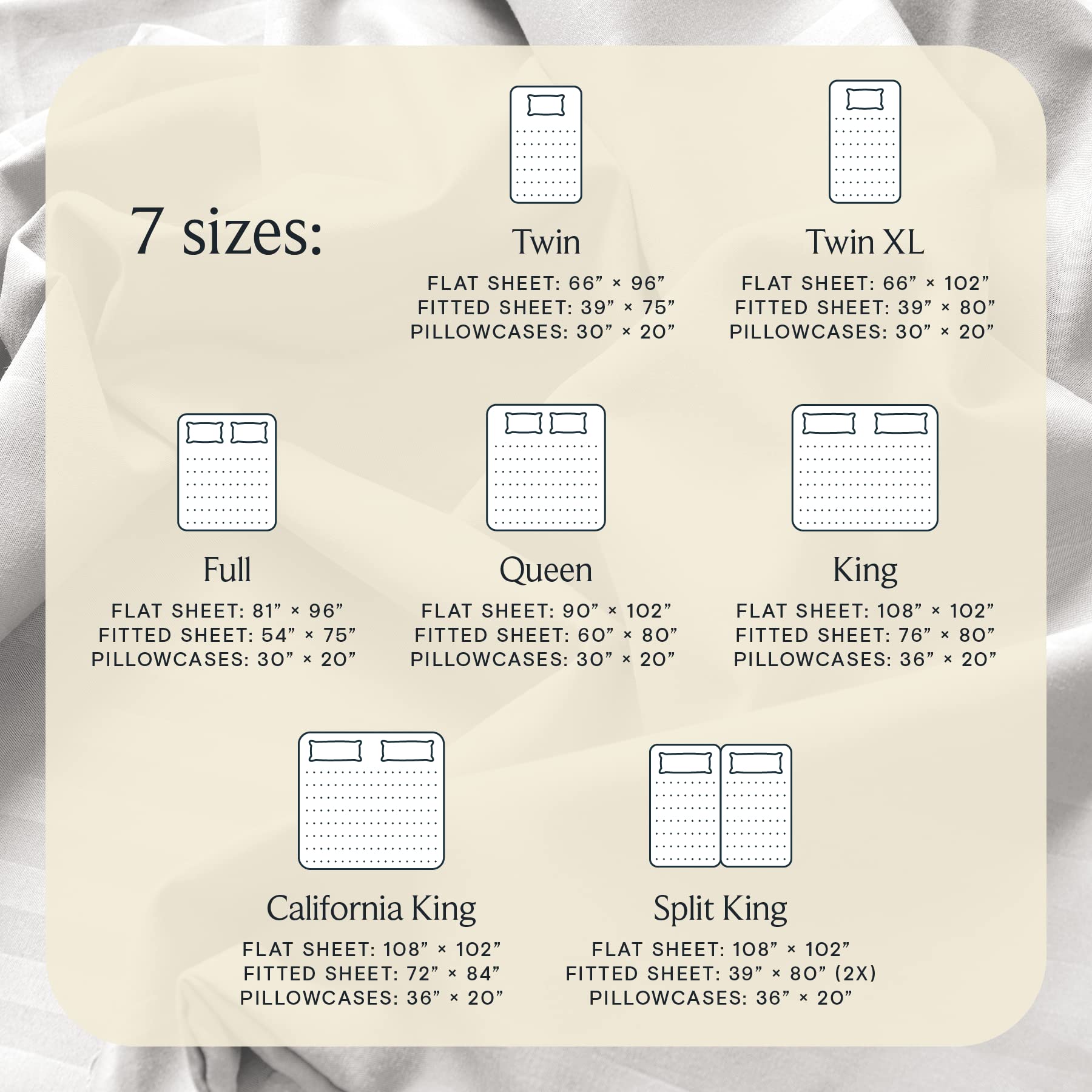 6 PC King Sheet Set, Breathable Luxury Bed Sheets, Deep Pockets 18" Wrinkle Free Cooling Bed