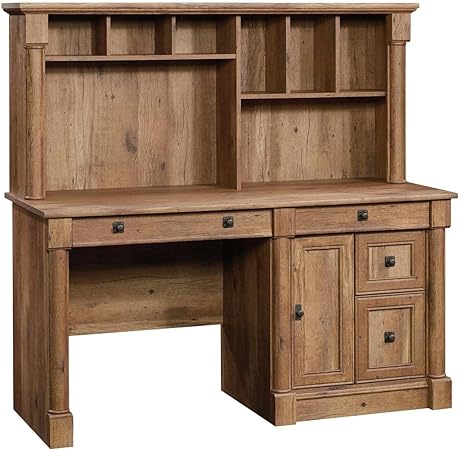 Palladia Computer Desk and Hutch, Select Cherry finish