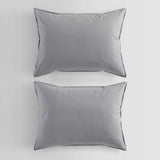 King Comforter Set, Modern Cotton Washed Percale Bedding with Matching Shams