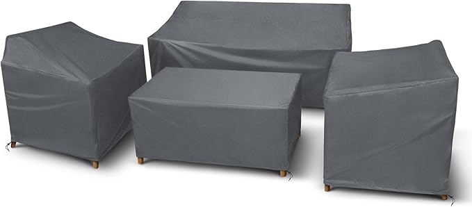 Outdoor Furniture Cover Waterproof, 4 Piece Patio Furniture Set Cover