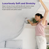 SoftStretch Sheets, Twin/Twin XL, Purple Mattress Sheets