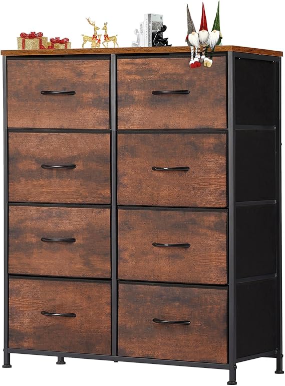 Dresser for Bedroom with 8 Drawers, Clothes Drawer