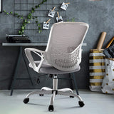 Office Desk Chair, Mid Back Lumbar Support Computer Mesh Task Chair, Grey