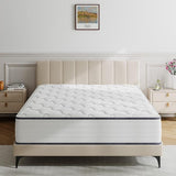 10 Inch Medium Firm Queen Mattress, Hybrid Mattress with Memory Foam, Antistatic Breathable Cover