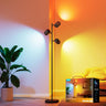 Tree Floor Lamp with Matter Compatibility - 3 Rotatable Lights & Music Sync