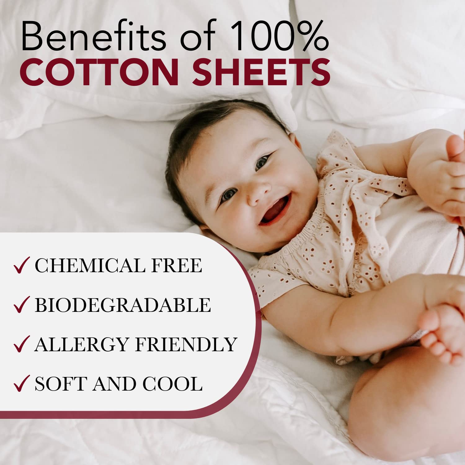 Luxury Sheet Set | 100% American Grown Cotton Basics | Premium Hotel Ultra-Soft