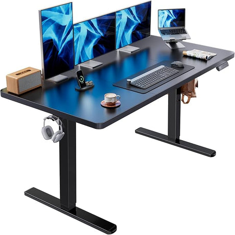 Electric Standing Desk, 71 x 30 inch Large Height Adjustable Desk, Powerful Brushless