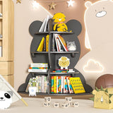 Christmas Tree Shelf Kids Bookshelf Toddler Bookcase 4-Tier Baby Book Rack Children